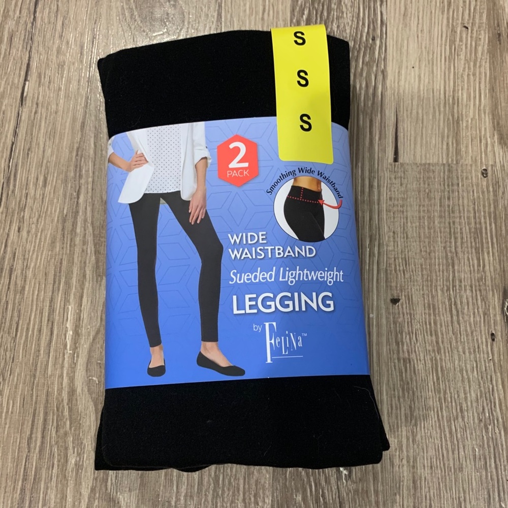 Felina Wide Waistband Leggings (2 pack)